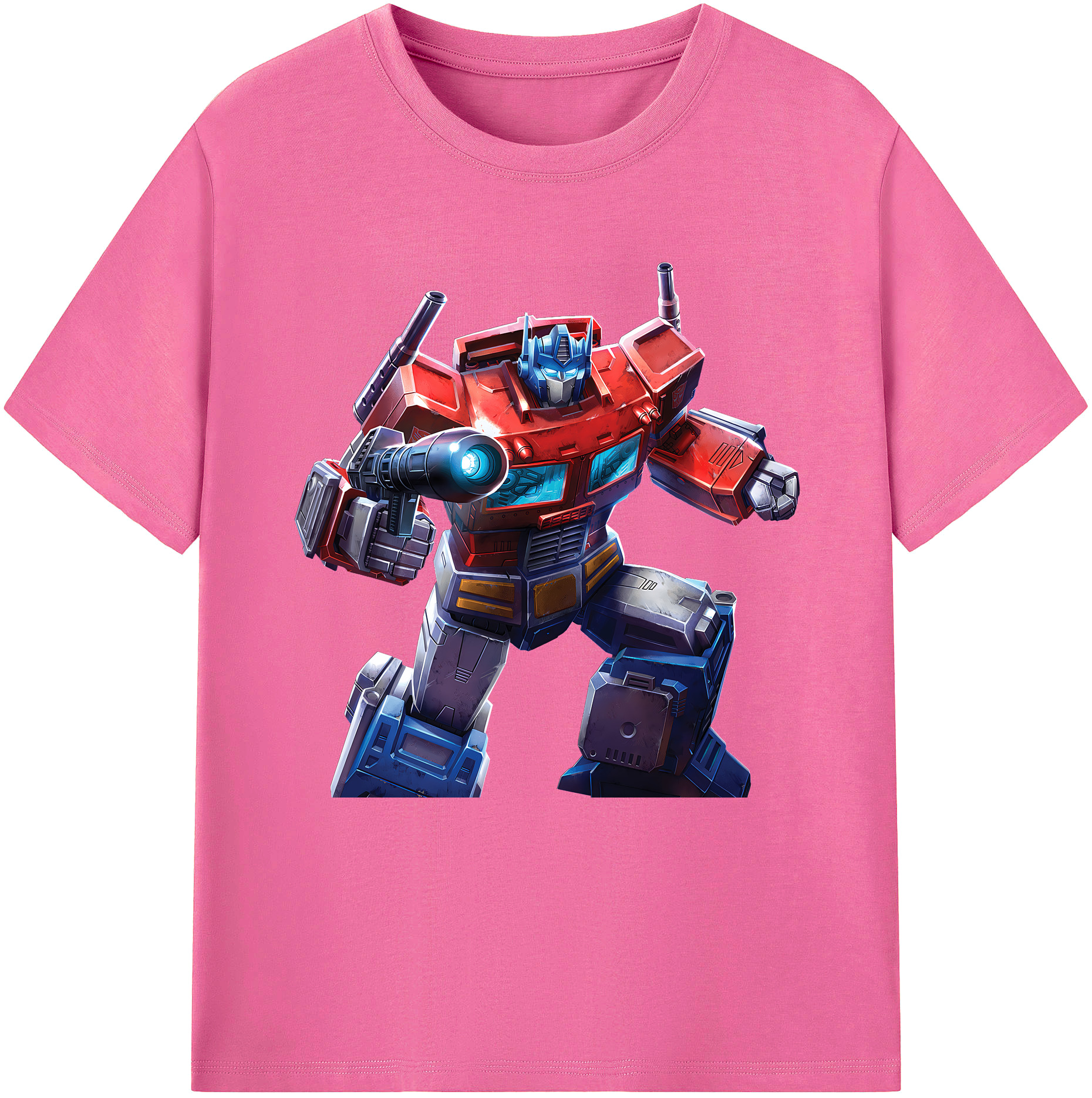 （画像用） Transformers トランスフォーマー レディースカジュアルプリントTシャツ（綿100％）